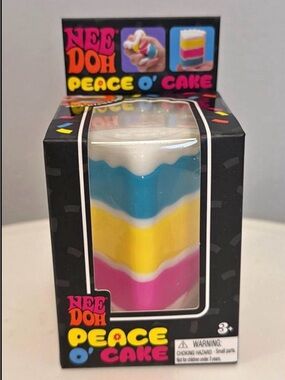 Nee Doh Peace O' Cake Squishy Toy - Multicolor